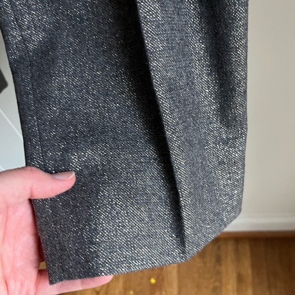 Talbots Wool Blend Metallic High Rise Straight Holiday Brown Office Pants Sz 10 - Picture 6 of 11